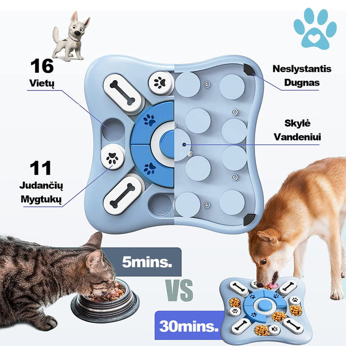 Šunų ir Kačių IQ Stiprinanti Maisto Dėlionė - Petukas